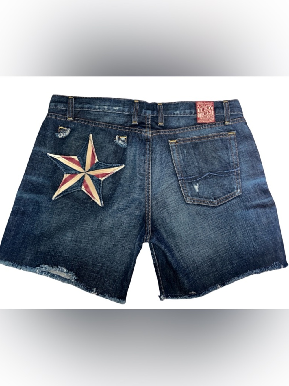 Lucky Legend 100% Cotton Americana Riley Short Women’s 12 4th Of July Patriotic